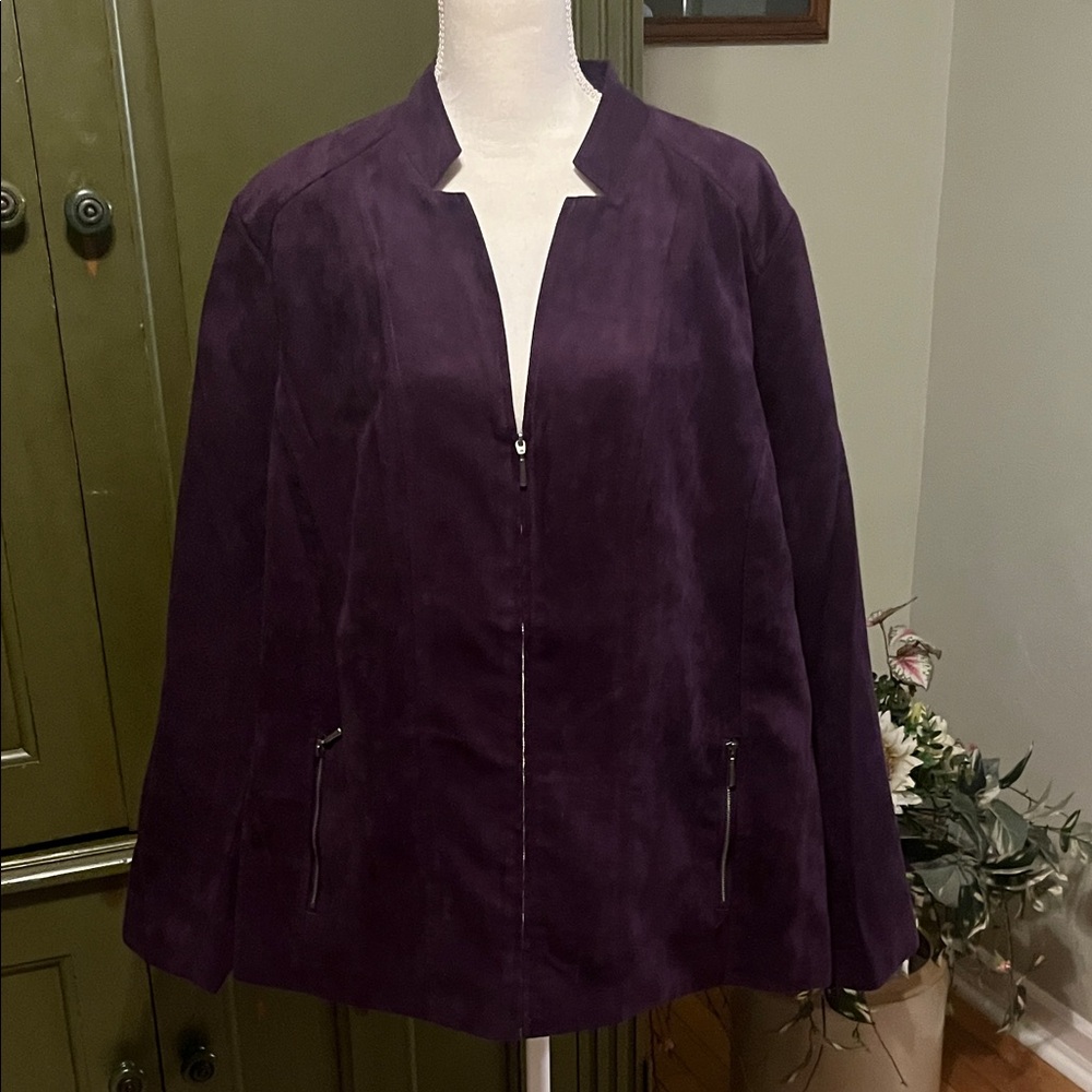 Studio Works Zip Front Jacket, 22W
